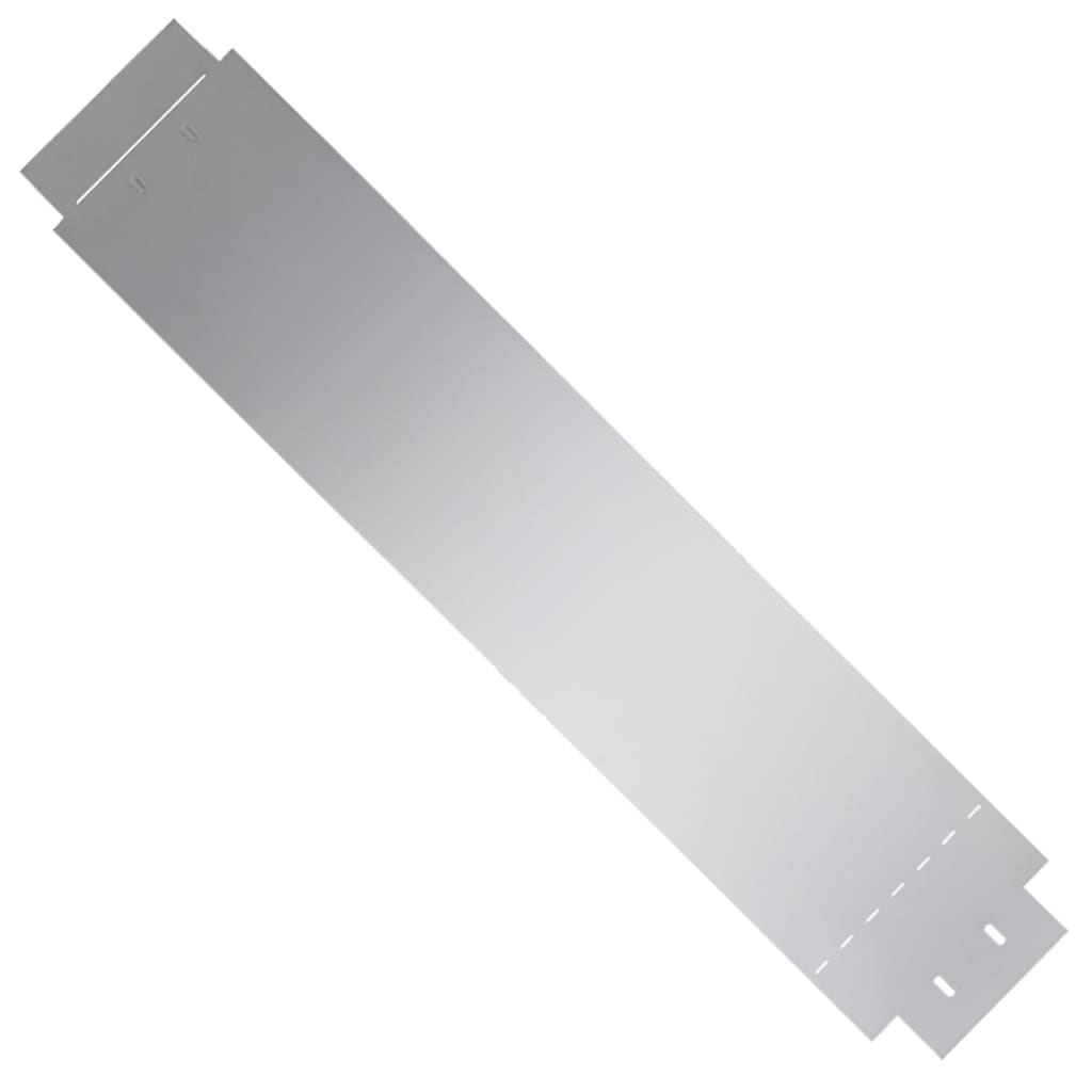 Vidaxl grasboorden 20 st 100x20 cm gegalvaniseerd staal