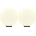 Vidaxl led-bollampen 2 st rond 30 cm pmma