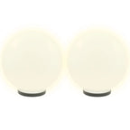 Vidaxl led-bollampen 2 st rond 40 cm pmma
