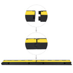 Vidaxl kabelbeschermer drempel 1 tunnel 100 cm rubber
