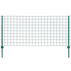 Vidaxl euro hek 20x0,8 m staal groen