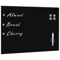 Vidaxl schoolbord voor aan de wand magnetisch 80x60 cm glas