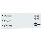 Vidaxl whiteboard voor aan de wand magnetisch 60x20 cm glas