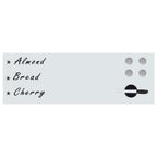 Vidaxl whiteboard voor aan de wand magnetisch 60x20 cm glas