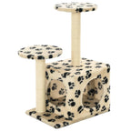 Vidaxl kattenkrabpaal met sisal krabpalen 60 cm pootafdrukken beige