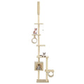 Vidaxl kattenkrabpaal met sisal krabpalen 260 cm beige