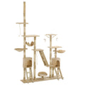 Vidaxl kattenkrabpaal met sisal krabpalen 230-250 cm beige