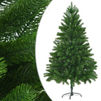 VidaXL Kunstkerstboom met levensechte naalden 210 cm groen