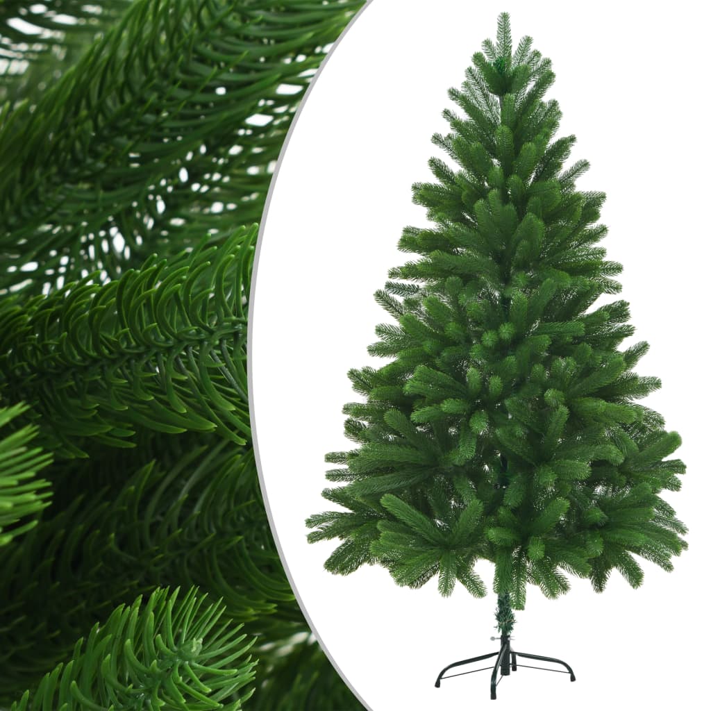 VidaXL Kunstkerstboom met levensechte naalden 210 cm groen