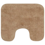 Vidaxl badmattenset stof beige 3-delig