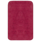 Vidaxl badmattenset stof fuchsia 3-delig