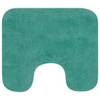 Vidaxl badmattenset stof turquoise 2-delig