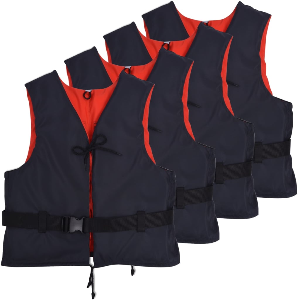 VidaXL Zwemvesten 50 N 30-50 kg marineblauw 4 st
