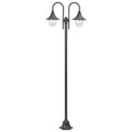 Vidaxl paalverlichting tuin e27 220 cm aluminium brons 2-delig