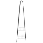 Vidaxl kledingrek 59x35x150 cm zwart