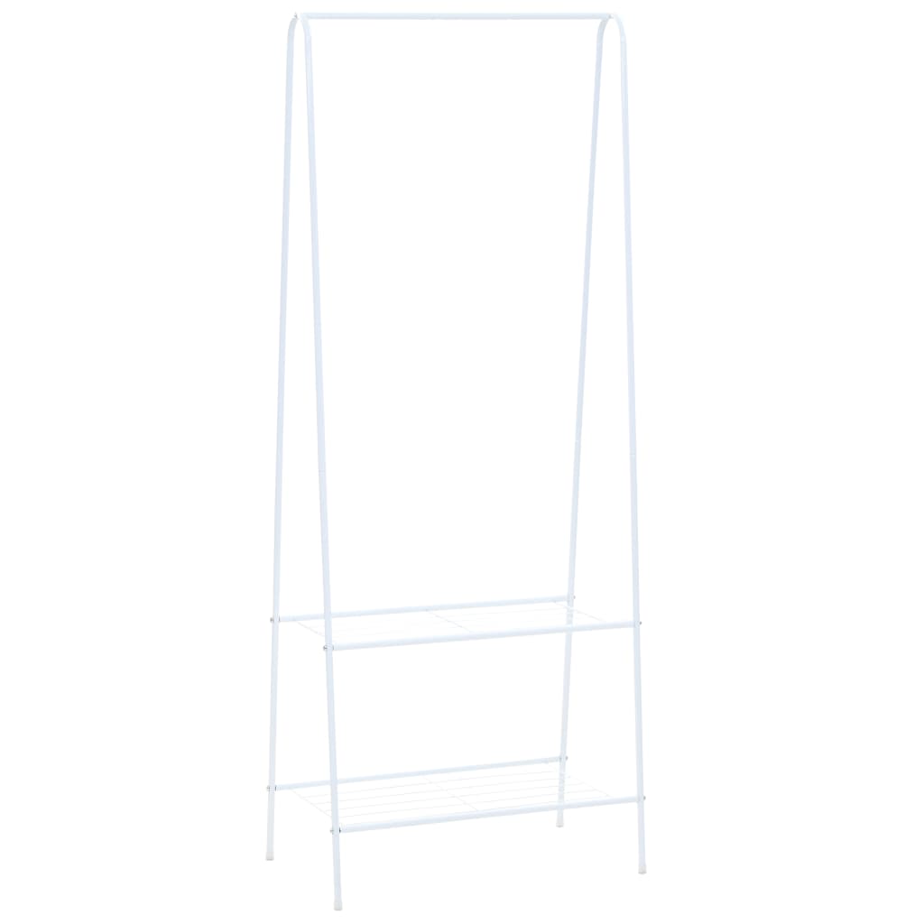 Vidaxl kledingrek 59x35x150 cm wit