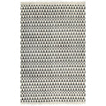 VidaXL Kelim vloerkleed met patroon 120x180 cm katoen zwart wit