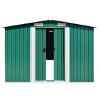 VidaXL Tuinschuur 257x580x181 cm metaal groen