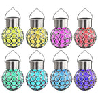 VidaXL Solarlamp hangend 8 st LED's RGB