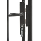Vidaxl poort 1x2 m staal zwart