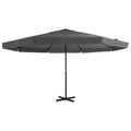 Vidaxl parasol met aluminium paal 500 cm antraciet