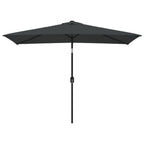 Vidaxl parasol met metalen paal 300x200 cm antraciet