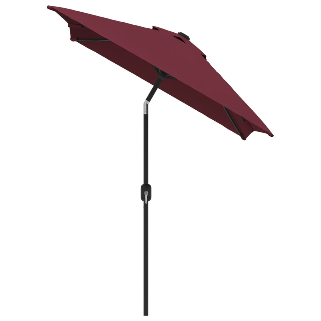 Vidaxl parasol met metalen paal 300x200 cm bordeauxrood