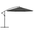 Vidaxl zweefparasol met aluminium paal 350 cm antracietkleurig