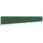 Vidaxl windscherm 6-panelen 800x80 cm stof groen