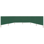 Vidaxl windscherm 6-panelen 800x80 cm stof groen