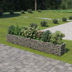 Vidaxl gabion plantenbak verhoogd 360x50x50 cm gegalvaniseerd staal