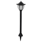 Vidaxl led-solarlampen zwart 3 st