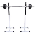 VidaXL Halter- squatrek met halterset 60,5 kg
