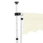 Vidaxl luifel handmatig uittrekbaar 250 cm crème