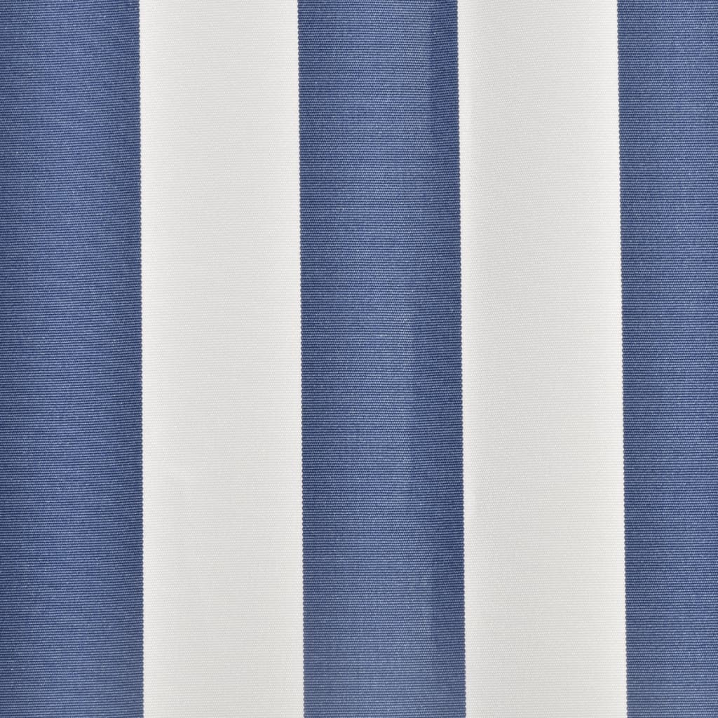 Vidaxl vervangingsdoek voor luifel 450x300 cm polyester blauw en wit