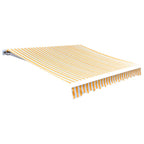 Vidaxl luifeldoek 450x300 cm canvas oranje en wit