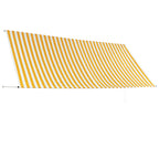 Vidaxl luifel uittrekbaar 350x150 cm geel en wit