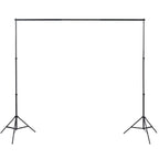 VidaXL Fotostudioset met 3 katoenen achtergronden en frame 3x6 m