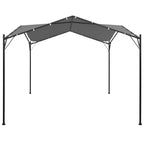 Vidaxl prieel 4x4 m antraciet