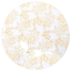 Vidaxl 2 st tafelhoezen stretch 70 cm wit met gouden opdruk