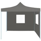 Vidaxl vouwtent pop-up met 2 zijwanden 3x3 m antraciet