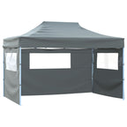 Vidaxl vouwtent met 3 wanden 431x291x315 cm antraciet