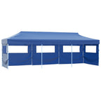 VidaXL Vouwtent pop-up met 5 zijwanden 3x9 m blauw