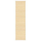 Vidaxl tapijt 80x300 cm bamboe naturel