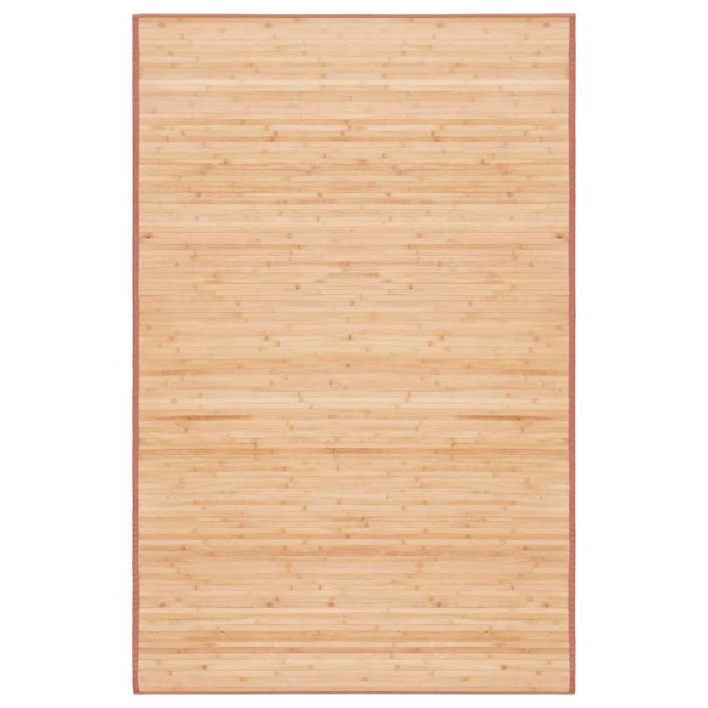 Vidaxl tapijt 100x160 cm bamboe bruin
