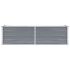 Vidaxl plantenbak verhoogd 160x40x45 cm gegalvaniseerd staal grijs