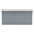 Vidaxl plantenbak verhoogd 100x40x45 cm gegalvaniseerd staal grijs