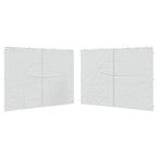Vidaxl tentwanden 2 st met ritssluiting pe wit