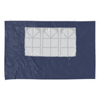 Vidaxl tentwanden met raam pe blauw 2 st