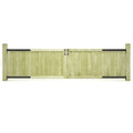 VidaXL Poorten 2 st 300x75 cm geïmpregneerd grenenhout